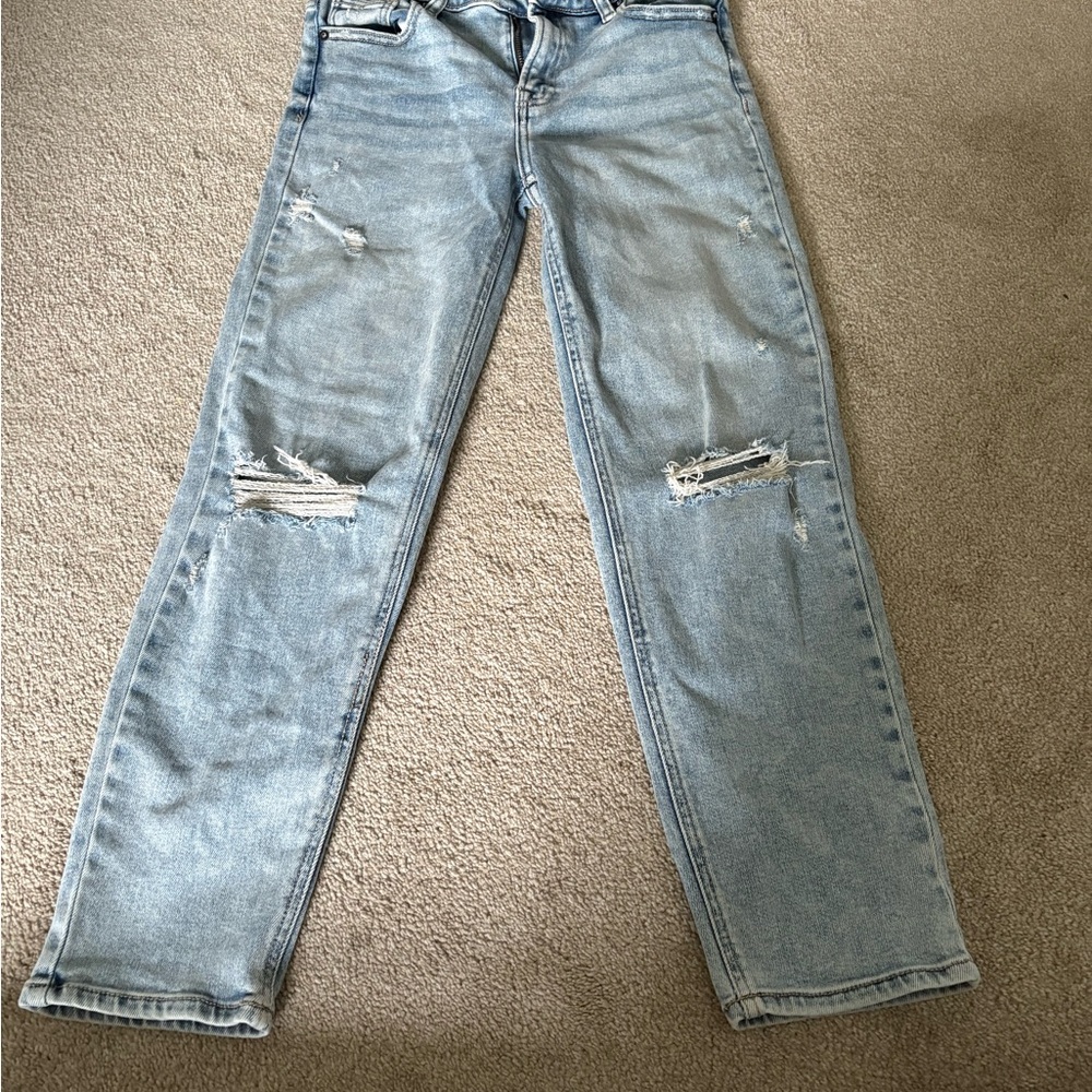 Light Blue Distressed Jeans